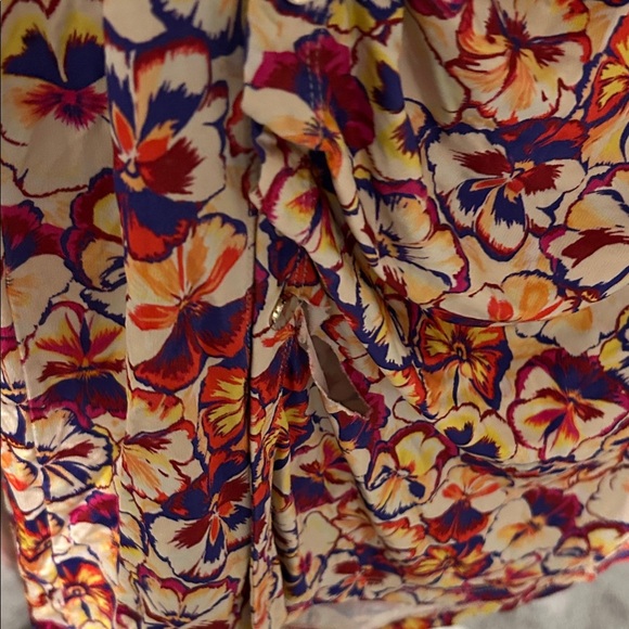 PACO RABANNE Floral Ruched Mini Dress Vibrant Floral - Picture 9 of 10